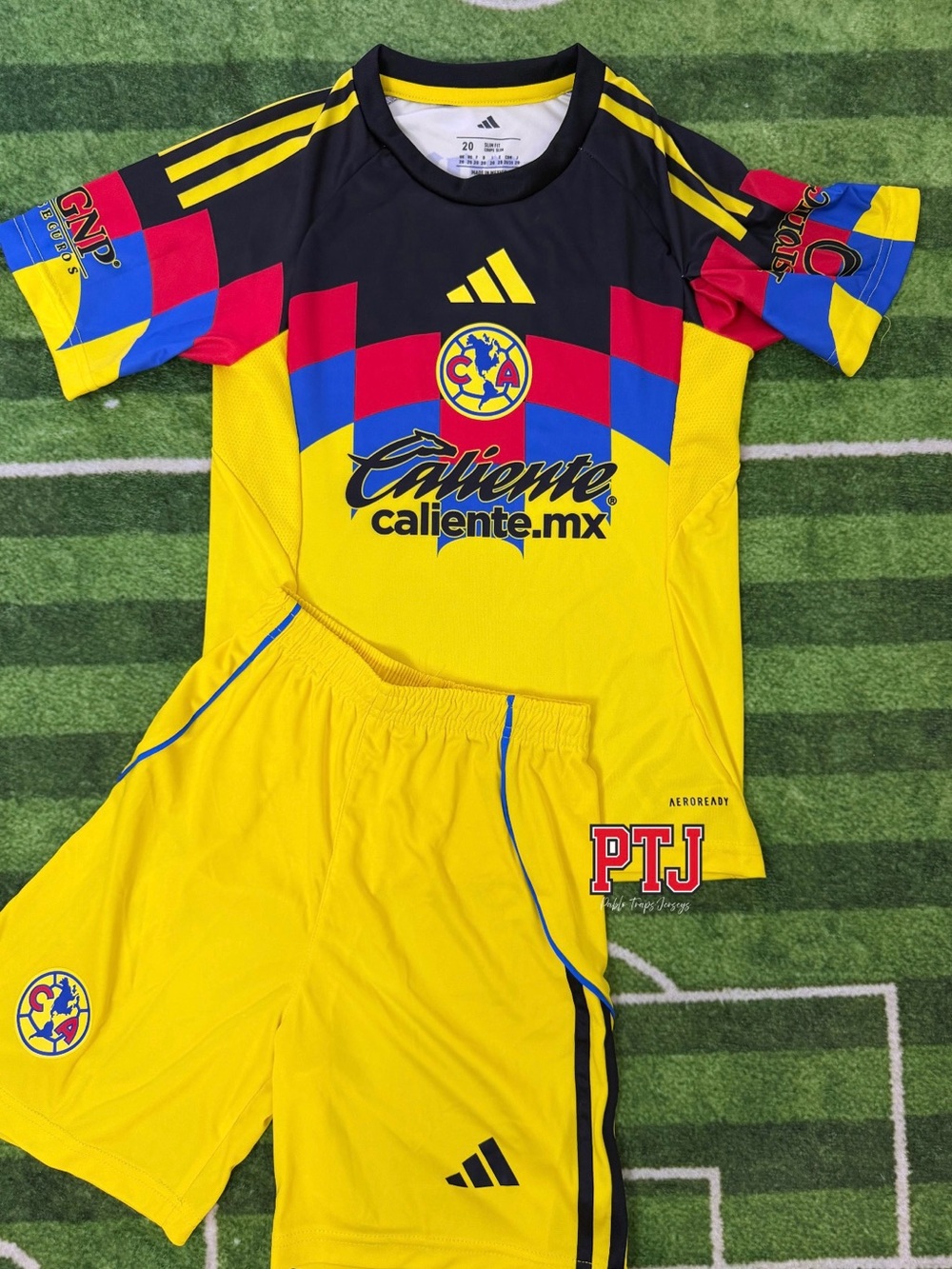 América Kids Soccer Jersey & Shorts Set
